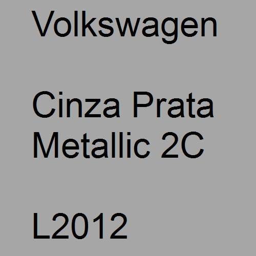 Volkswagen, Cinza Prata Metallic 2C, L2012.